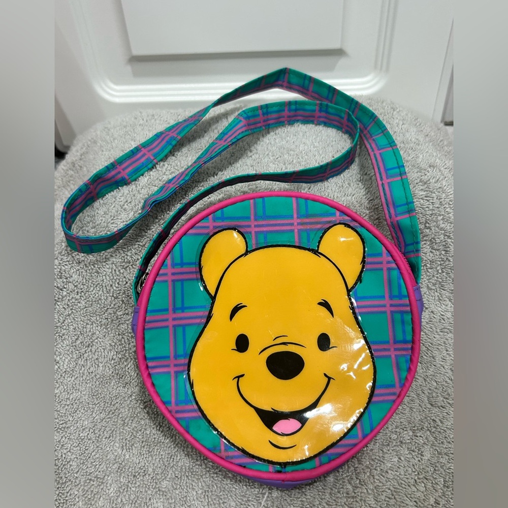 Disney RARE Winnie the Pooh Kids Crossbody Bag - Yellow and Pink